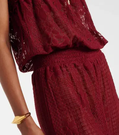 Melissa Odabash Viv cotton-blend lace jumpsuit | Thumbnail 2