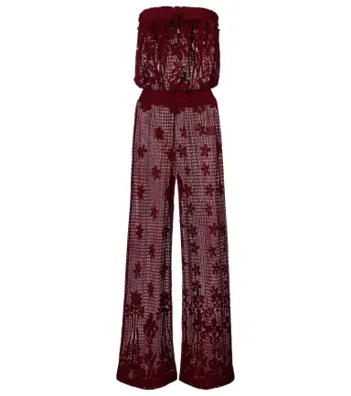 Melissa Odabash Viv cotton-blend lace jumpsuit | Thumbnail 1
