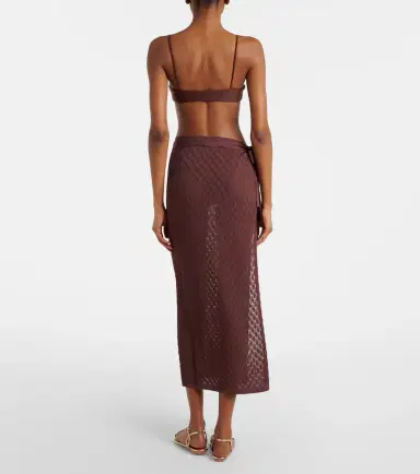 Melissa Odabash Dawn knitted wrap skirt | Thumbnail 2