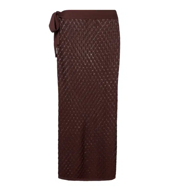 Melissa Odabash Dawn knitted wrap skirt