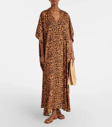 Melissa Odabash Vanessa leopard-print kaftan | Thumbnail 5