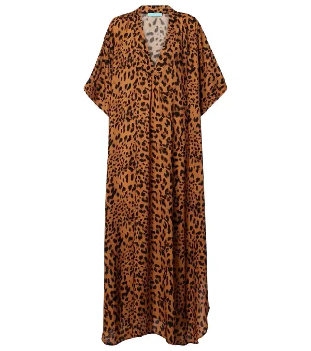 Melissa Odabash Vanessa leopard-print kaftan