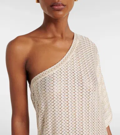 Melissa Odabash Savannah lamé beach cover-up | Thumbnail 2