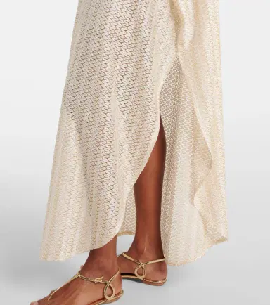 Melissa Odabash Savannah lamé beach cover-up | Thumbnail 4