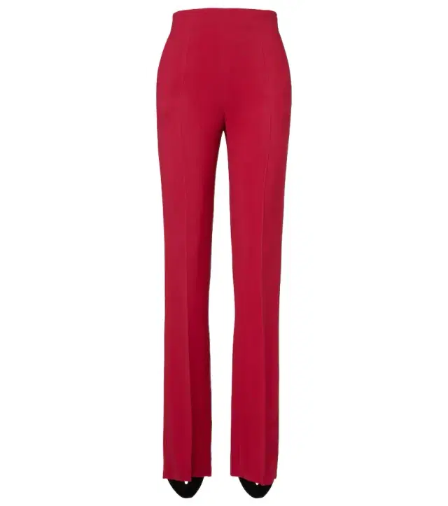 Crêpe straight pants