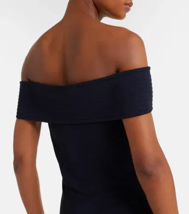 Alaïa Alaïa Off-shoulder jersey maxi dress | Thumbnail 5