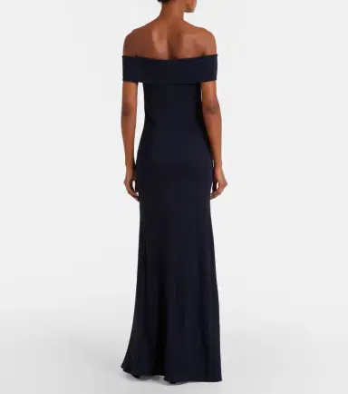 Alaïa Alaïa Off-shoulder jersey maxi dress | Thumbnail 6