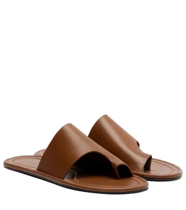 The Row Malick Thong leather sandals | Thumbnail 1