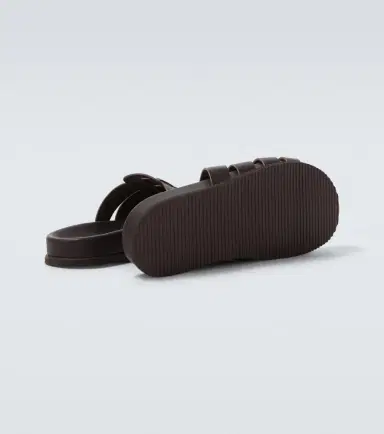 Ancient Greek Sandals Laodamas leather fisherman sandals | Thumbnail 5