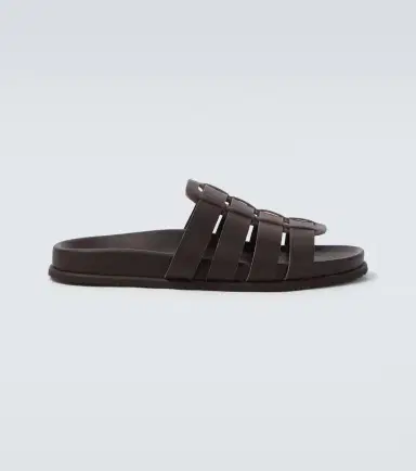 Ancient Greek Sandals Laodamas leather fisherman sandals | Thumbnail 6