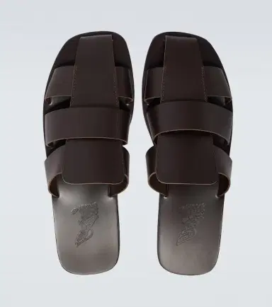 Ancient Greek Sandals Andreas leather fisherman sandals | Thumbnail 4