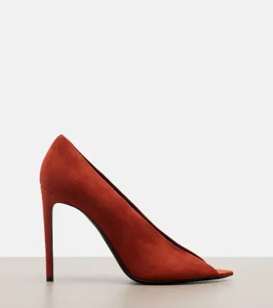 Valentino Garavani Révélé suede peep-toe pumps | Thumbnail 4 Valentino Garavani Révélé suede peep-toe pumps | Thumbnail 4