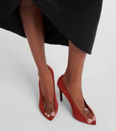 Valentino Garavani Révélé suede peep-toe pumps | Thumbnail 6 Valentino Garavani Révélé suede peep-toe pumps | Thumbnail 6