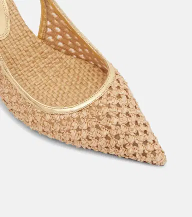 Paris Texas Lidia leather-trimmed slingback pumps | Thumbnail 3 Paris Texas Lidia leather-trimmed slingback pumps | Thumbnail 3
