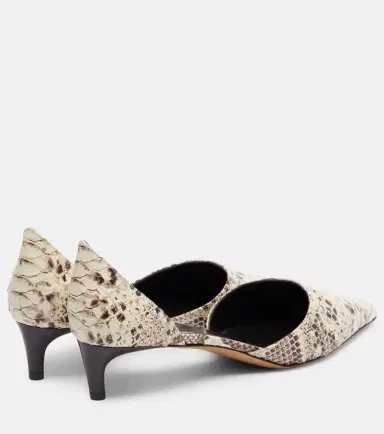 Le Monde Béryl Le Monde Béryl Dakota snake-effect leather pumps | Thumbnail 2