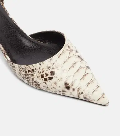 Le Monde Béryl Le Monde Béryl Dakota snake-effect leather pumps | Thumbnail 3