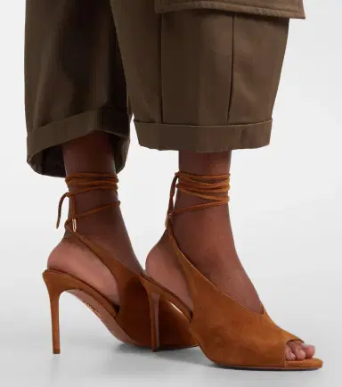 Aquazzura Lais suede peep-toe slingback pumps | Thumbnail 5 Aquazzura Lais suede peep-toe slingback pumps | Thumbnail 5