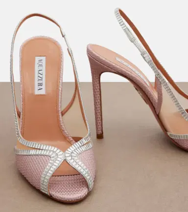 Aquazzura Wild Aurora embellished slingback sandals | Thumbnail 4