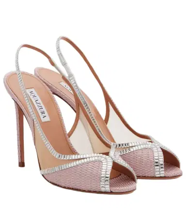 Aquazzura Wild Aurora embellished slingback sandals | Thumbnail 1