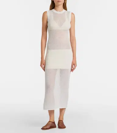 Stella McCartney Crochet cotton midi dress | Thumbnail 3
