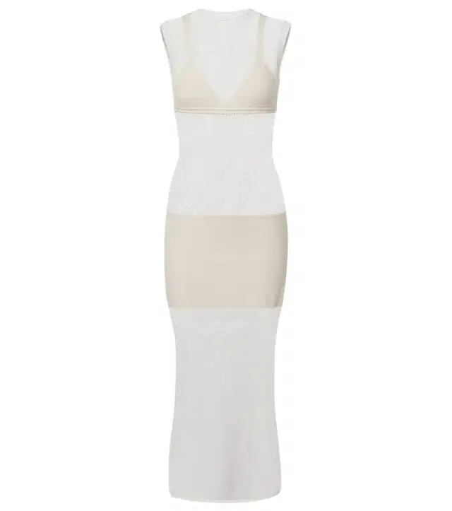 Stella McCartney Crochet cotton midi dress