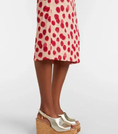 Stella McCartney Printed mesh midi skirt | Thumbnail 2