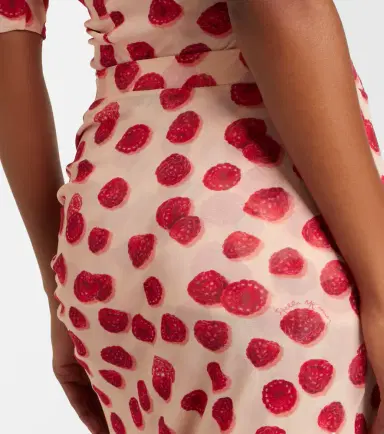 Stella McCartney Printed mesh midi skirt | Thumbnail 6