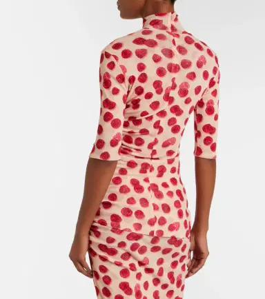Stella McCartney Printed mesh T-shirt | Thumbnail 2