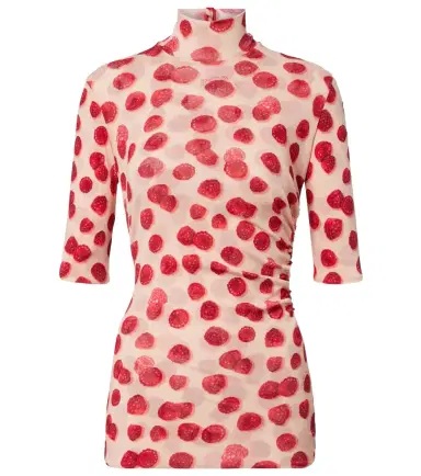 Stella McCartney Printed mesh T-shirt | Thumbnail 1