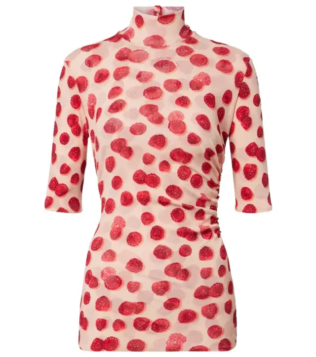 Printed mesh T-shirt
