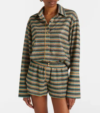 Oséree Oséree Lumière striped shirt | Thumbnail 6 Oséree Oséree Lumière striped shirt | Thumbnail 6