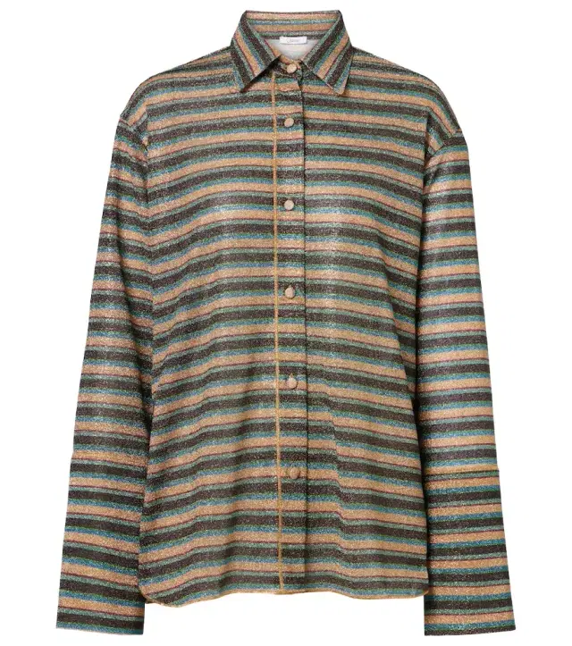 Oséree Lumière striped shirt