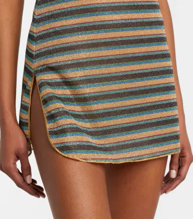 Oséree Oséree Lumière striped minidress | Thumbnail 2