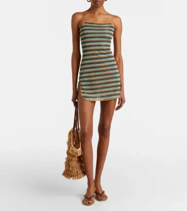 Oséree Oséree Lumière striped minidress | Thumbnail 5