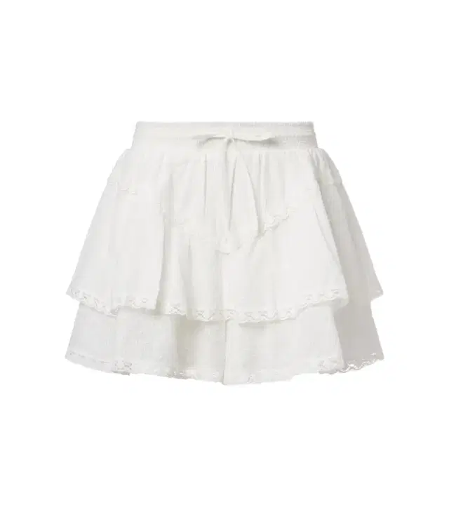 Poupette St Barth Thia embroidered tiered cotton shorts