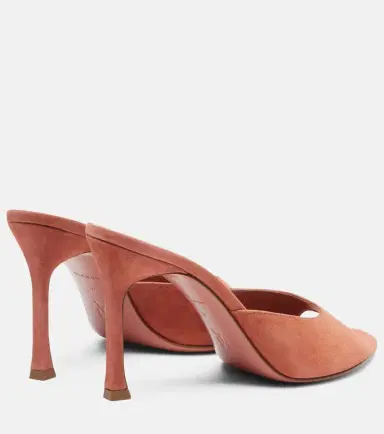Amina Muaddi Alexa suede mules | Thumbnail 2 Amina Muaddi Alexa suede mules | Thumbnail 2
