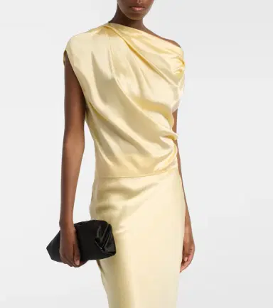 The Sei Draped silk satin top | Thumbnail 5