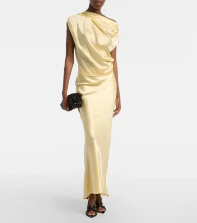 The Sei Silk satin maxi skirt | Thumbnail 3