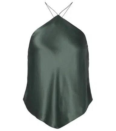 The Sei Halterneck silk charmeuse top | Thumbnail 1