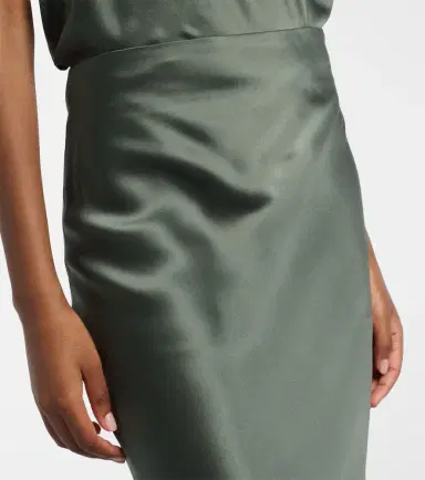 The Sei Silk satin maxi skirt | Thumbnail 4