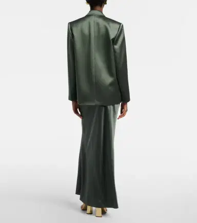 The Sei Silk satin maxi skirt | Thumbnail 6