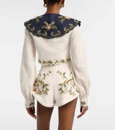 Agua by Agua Bendita Cumbre embroidered linen blouse | Thumbnail 3 Agua by Agua Bendita Cumbre embroidered linen blouse | Thumbnail 3