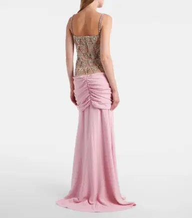 Costarellos Embellished draped gown | Thumbnail 2