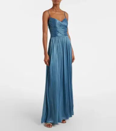 Costarellos Embellished pleated caped bustier gown | Thumbnail 4 Costarellos Embellished pleated caped bustier gown | Thumbnail 4