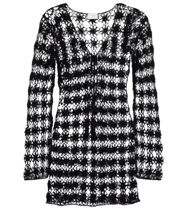 Crochet cotton minidress