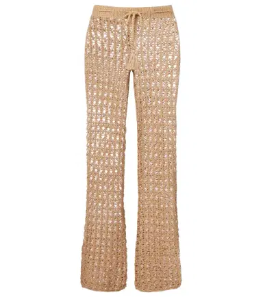 Anna Kosturova Crochet cotton wide-leg pants | Thumbnail 1