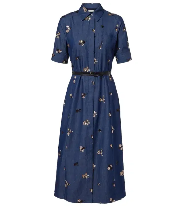 Kieran embellished denim shirt dress