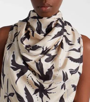 Altuzarra Sleary draped printed silk top | Thumbnail 3