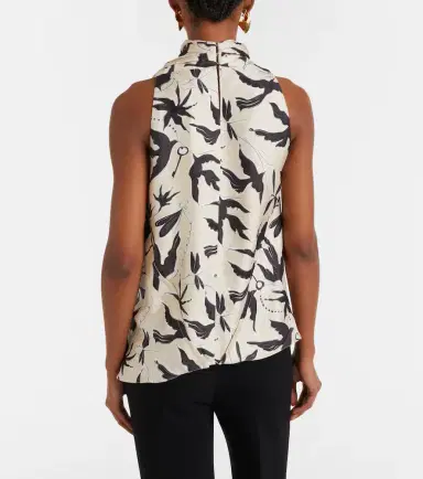 Altuzarra Sleary draped printed silk top | Thumbnail 5