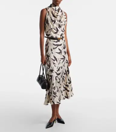 Altuzarra Sleary draped printed silk top | Thumbnail 6